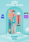 Crystal Bling 6000 | Pro Max Disposable Vape Puff Pod - Box of 10 - Gummy Bear -Vapeuksupplier